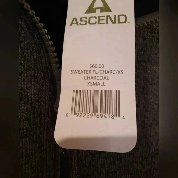 Charcoal Full Zip Sweater Vest - Picture 6 of 7